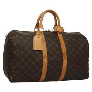 LOUIS VUITTON Monogram Keepall 45 Boston Bag M41428